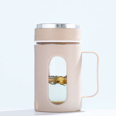 Logo personnalisé Bouteilles en verre à double couche pour le café, le lait, le thé et plus Capacité 500ml