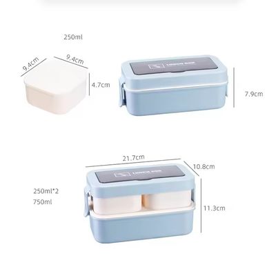 Avantages environnementaux Reutilisable boîte à lunch en plastique portable pour tous les âges