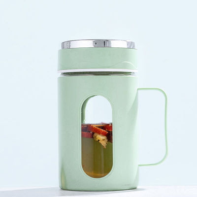 Logo personnalisé Bouteilles en verre à double couche pour le café, le lait, le thé et plus Capacité 500ml