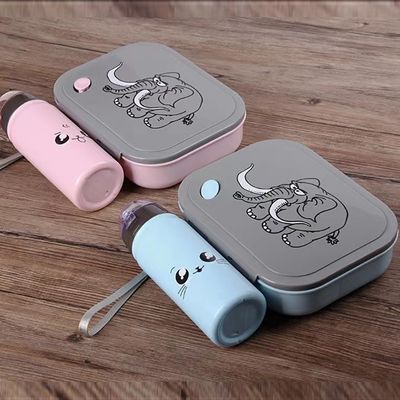 1000 ml 400 ml Compartiment en plastique portable réutilisable Micro-ondes Boîte à lunch Bento pour enfants Boîtes à lunch scolaires