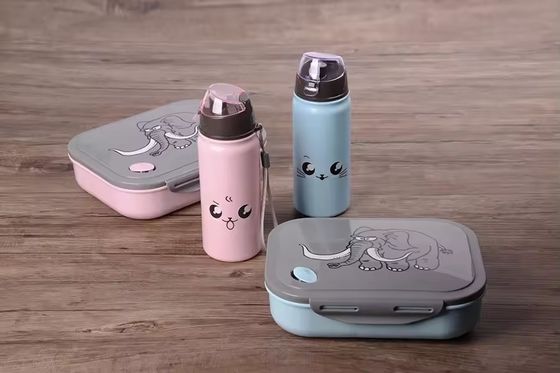1000 ml 400 ml Compartiment en plastique portable réutilisable Micro-ondes Boîte à lunch Bento pour enfants Boîtes à lunch scolaires