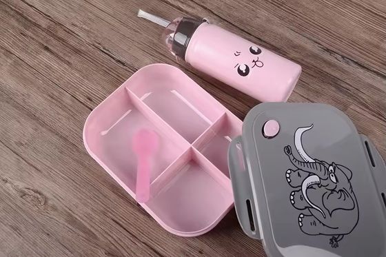 1000 ml 400 ml Compartiment en plastique portable réutilisable Micro-ondes Boîte à lunch Bento pour enfants Boîtes à lunch scolaires