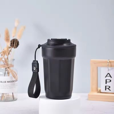 Coupe de voyage en acier inoxydable 420ml tasse à café avec couvercle pour boissons chaudes et froides