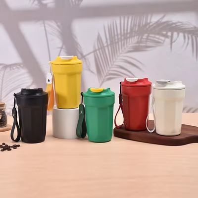 Coupe de voyage en acier inoxydable 420ml tasse à café avec couvercle pour boissons chaudes et froides