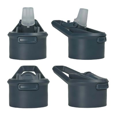 Bouteille d'eau en verre durable de couleur personnalisée de 1000 ml avec couvercle en paille et manchon en silicone