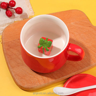 Coupe en céramique faite à la main Cute animal 3D tasses à boire pour le thé cadeau de café