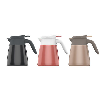 Conception portable bouilloire thermos de grande capacité 304 en acier inoxydable bouteille à vide café avec poignée