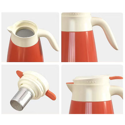 Conception portable bouilloire thermos de grande capacité 304 en acier inoxydable bouteille à vide café avec poignée