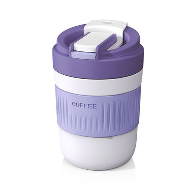 400 ml/550 ml Capacité Portable multi-fonctionnelle en verre Cute Glass Coupe de café avec paille