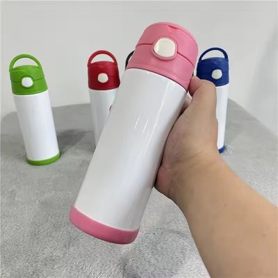 253g Bouteille thermos à vide pour enfants en acier inoxydable à double paroi sublimation