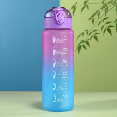 Eau bouillante Applicable Logo personnalisé Bouteille d'eau en plastique pour gymnase en plein air et voyage