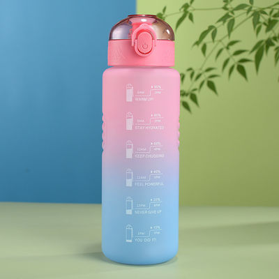 Eau bouillante Applicable Logo personnalisé Bouteille d'eau en plastique pour gymnase en plein air et voyage