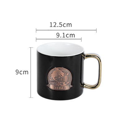 Bouteille d'eau recyclable tasse de thé faite à la main Logo personnalisé tasses de café en porcelaine céramique vitrée