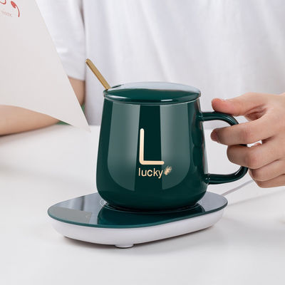 Logo personnalisé 350 ml Matériel Contrôle de température céramique Smart Coffee Mug UBS Warmer Cup