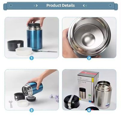 Restez au chaud lors de votre prochain voyage de camping avec notre contenant de soupe de 500 ml