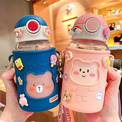 Bouteille d'eau en plastique réutilisable pour enfants et écoliers Idéal pour les occasions de rentrée scolaire