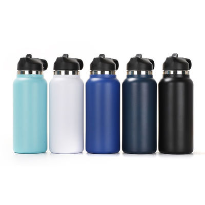 Bouteille d'eau en acier inoxydable à large bouche de 32 oz isolée sous vide pour les performances sportives