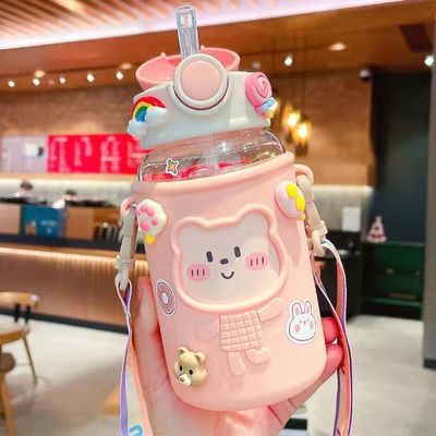 Bouteilles d'eau pour enfants en plastique réutilisables pour les voyages