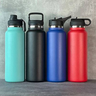 Bouteille d'eau en acier inoxydable colorée Sécurité écologique à double paroi Vacuum isolé