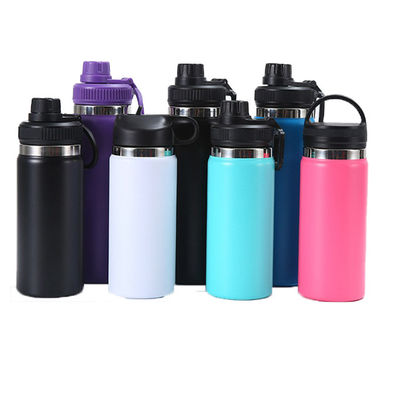 Bouteille d'eau en acier inoxydable colorée Sécurité écologique à double paroi Vacuum isolé