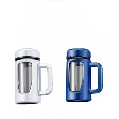 Bouteille d'eau en verre à double paroi isolée pour les accessoires de randonnée en plein air