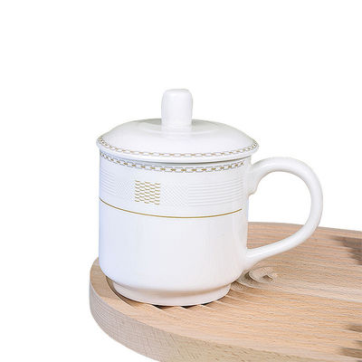 Logo personnalisé acceptable tasses de café blanches faites à la main pour la gravure au laser