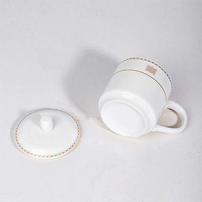 Logo personnalisé acceptable tasses de café blanches faites à la main pour la gravure au laser