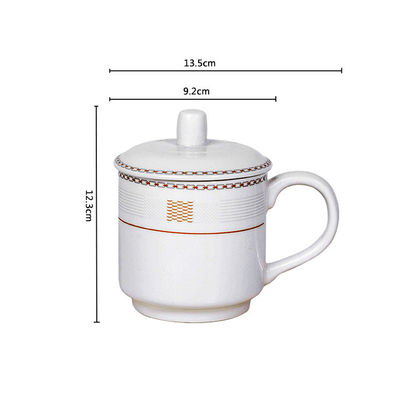 Logo personnalisé acceptable tasses de café blanches faites à la main pour la gravure au laser