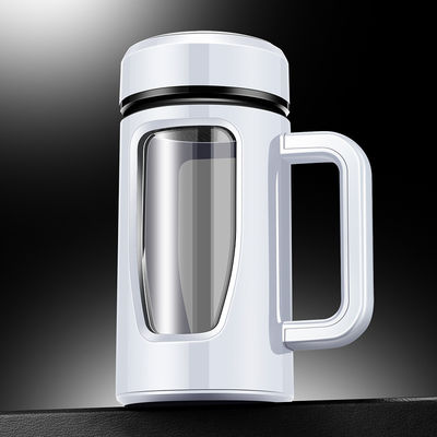 Bouteilles d'eau potable en verre clair de 580 ml personnalisées pour les voyages et les activités de plein air