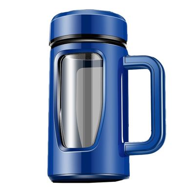 Manche antidérapant Portable 580ml Bouteille d'eau en verre avec isolation et conception étanche