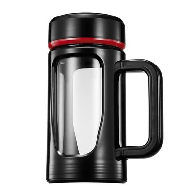 Bouteille d'eau de design classique avec double couche d'isolation et poignée en verre antidérapant