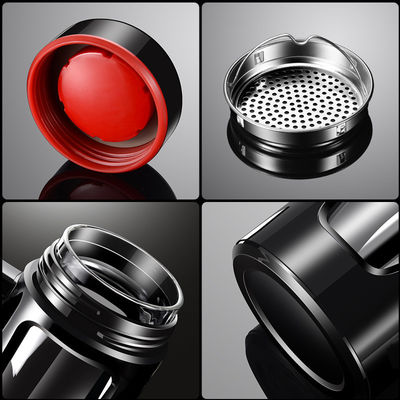 Bouteille d'eau de design classique avec double couche d'isolation et poignée en verre antidérapant