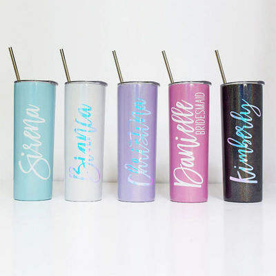 Logo personnalisé tasse de voyage isolée à la paille créative pour garder la boisson chaude froide capacité 20 oz