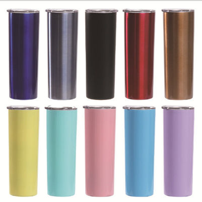 Coupe de voyage en acier inoxydable 304 durable avec paille isolée et capacité personnalisable