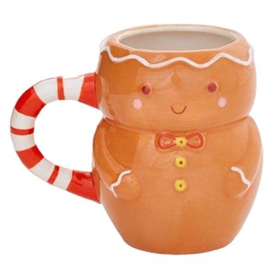 Jour de Noël Fête personnalisée 300 ml drôle Homme de pain d'épice Magic Cookie Holding Mug