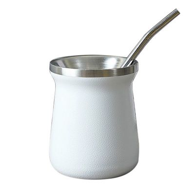 Tasse de bureau pour homme avec logo personnalisé de paille tasse résistante aux gouttes bouteille d'eau en acier inoxydable 12 oz capacité