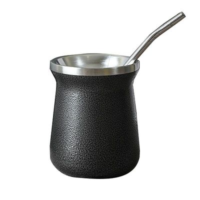 Tasse de bureau pour homme avec logo personnalisé de paille tasse résistante aux gouttes bouteille d'eau en acier inoxydable 12 oz capacité