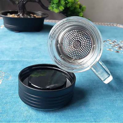 Bureau doit avoir une tasse de verre à haute teneur en borosilicate avec filtre modèle de produit HBL-400B-46