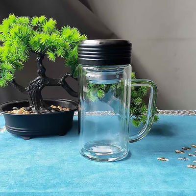 Bureau doit avoir une tasse de verre à haute teneur en borosilicate avec filtre modèle de produit HBL-400B-46