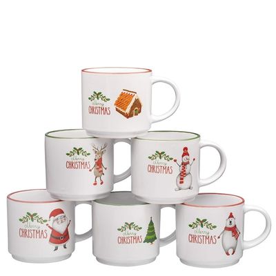 Une tasse de café de Noël en céramique Funky Cherchez un merveilleux cadeau pour la maison Capacité 14 oz