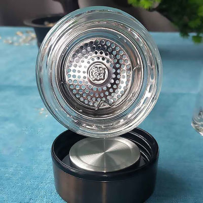 Bouteille en verre écologique avec couvercle