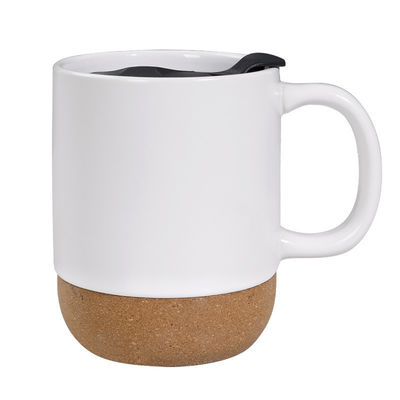 450ml de liège à base de pierre Matte Ceramique tasse à café avec couvercle PP Parfait cadeau de fête
