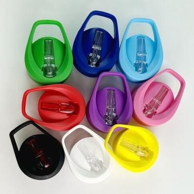 25 oz Tritan Coupe en plastique écologique Portable coloré sans BPA Bouteille de shaker sportif clair avec paillettes à rouleaux