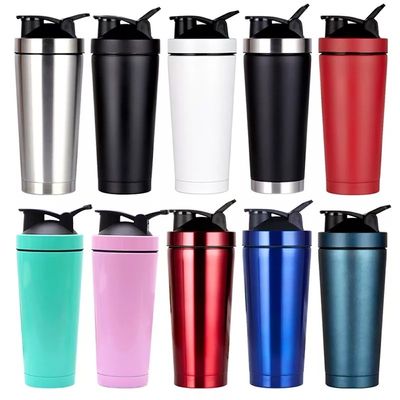 Garder la boisson chaude froide 6-12 heures 700 ml Grande capacité Logo personnalisé Bouteille de shaker de fitness