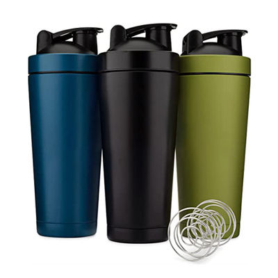 Garder la boisson chaude froide 6-12 heures 700 ml Grande capacité Logo personnalisé Bouteille de shaker de fitness