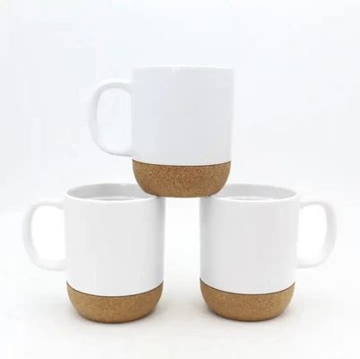 450ml tasse de Noël en céramique avec couvercle Logo personnalisé Créatif bouchon de fond de tasse blanc mat