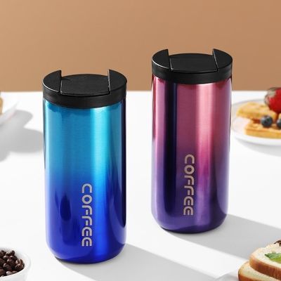 Étain inoxydable 350/500ml Logo personnalisé Portable étanche à vide Coupe de café isolée