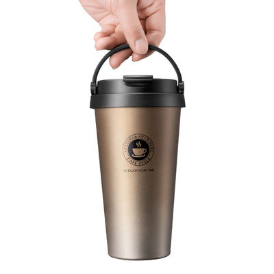 Livraison directe 500 ml de tasse de café isolée sous vide en acier inoxydable avec motif sur mesure