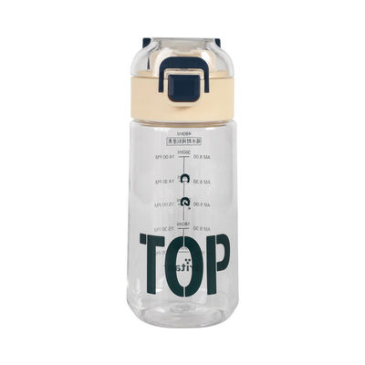 Bouteille d'eau en plastique Tritan de 480 ml avec eau bouillante et horodatage