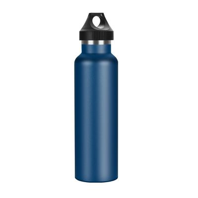 Bouteille d'eau à vide en acier inoxydable 750 ml Bouteille de sport isolée en métal à double paroi avec couvercle